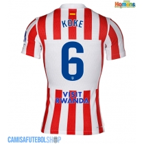 Camisa de time de futebol Atletico Madrid Koke #6 Replicas 1º Equipamento 2025-26 Manga Curta